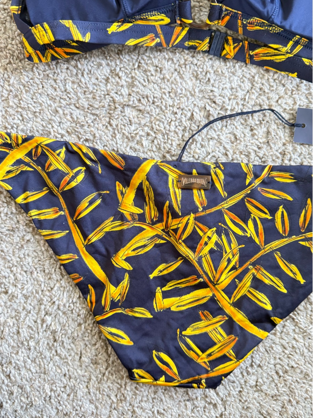 Vilbrequin NEW Bleu Marine Navy Floral Two Piece Bikini - Picture 9 of 9